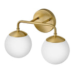 Lark 85002LCB Lacquered Brass Two Light Vanity Image 7