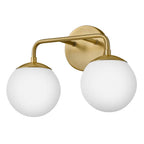 Lark 85002LCB Lacquered Brass Two Light Vanity Image 6