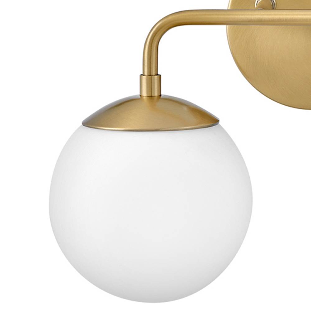 Lark 85002LCB Lacquered Brass Two Light Vanity Image 4