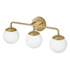 Lark 85003LCB Lacquered Brass Three Light Vanity Image 7