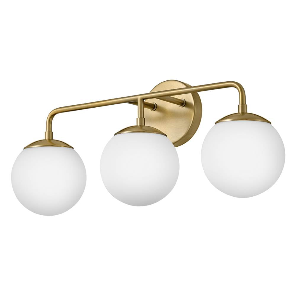 Lark 85003LCB Lacquered Brass Three Light Vanity Image 6