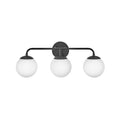 Lark 85003BK Black Three Light Vanity Image 1