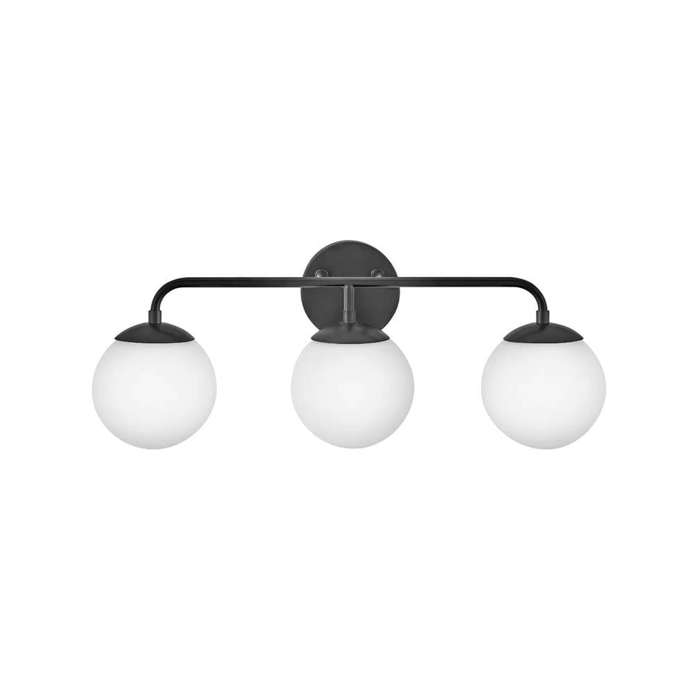 Lark 85003BK Black Three Light Vanity Image 1