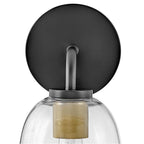 Lark 85010BK Black Single Light Vanity Image 3