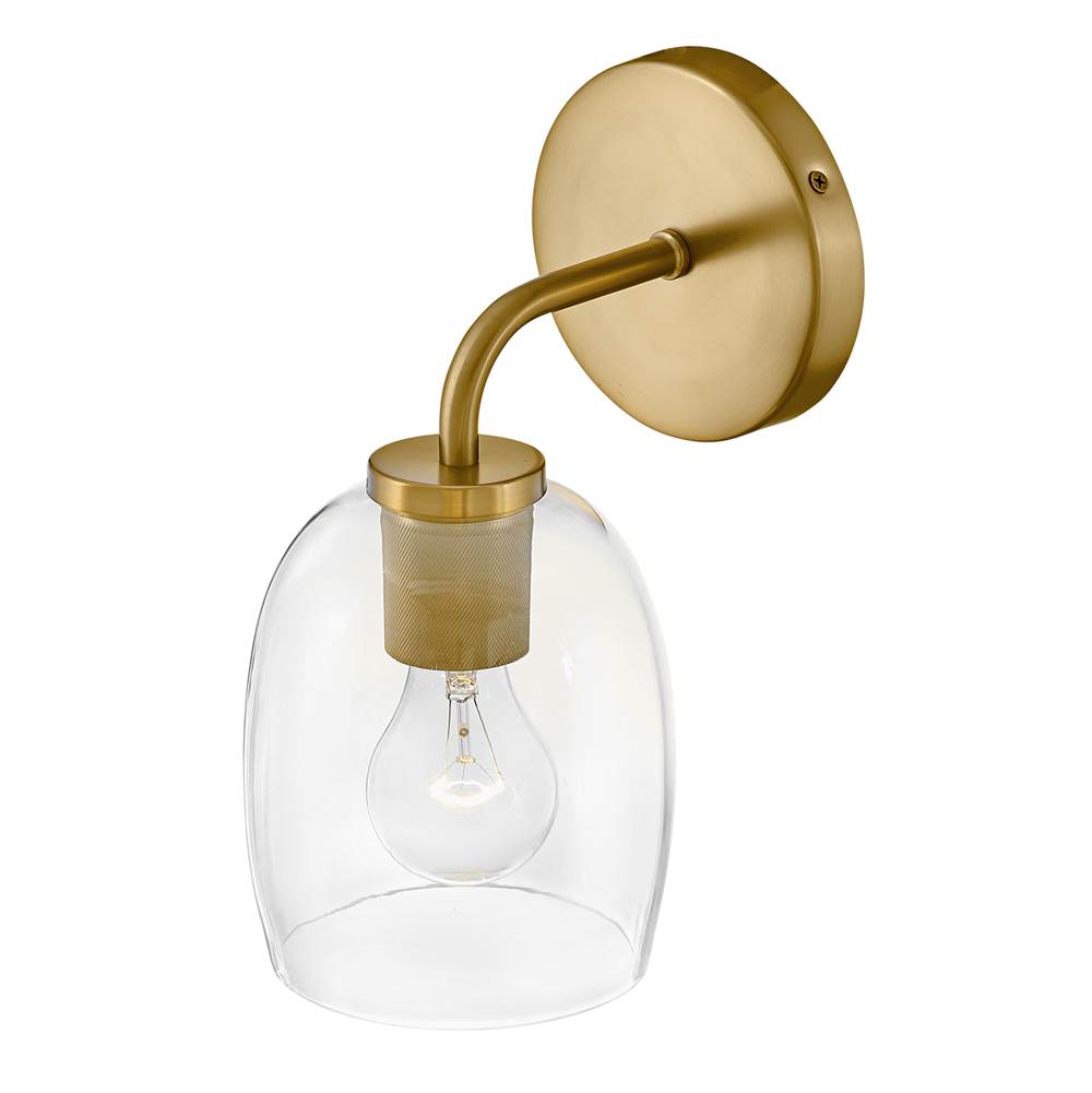 Lark 85010LCB Lacquered Brass Single Light Vanity Image 6