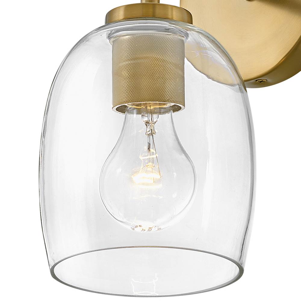 Lark 85010LCB Lacquered Brass Single Light Vanity Image 4