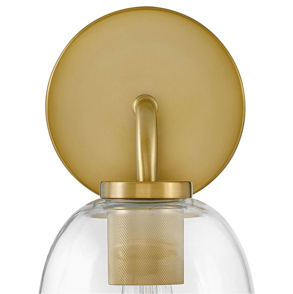 Lark 85010LCB Lacquered Brass Single Light Vanity Image 3