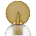 Lark 85010LCB Lacquered Brass Single Light Vanity Image 3