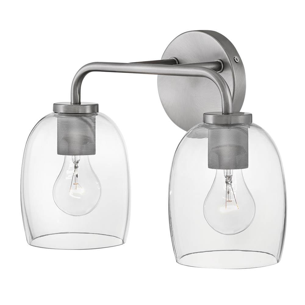 Lark 85012AN Antique Nickel Two Light Vanity Image 7