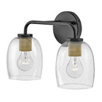 Lark 85012BK Black Two Light Vanity Image 7