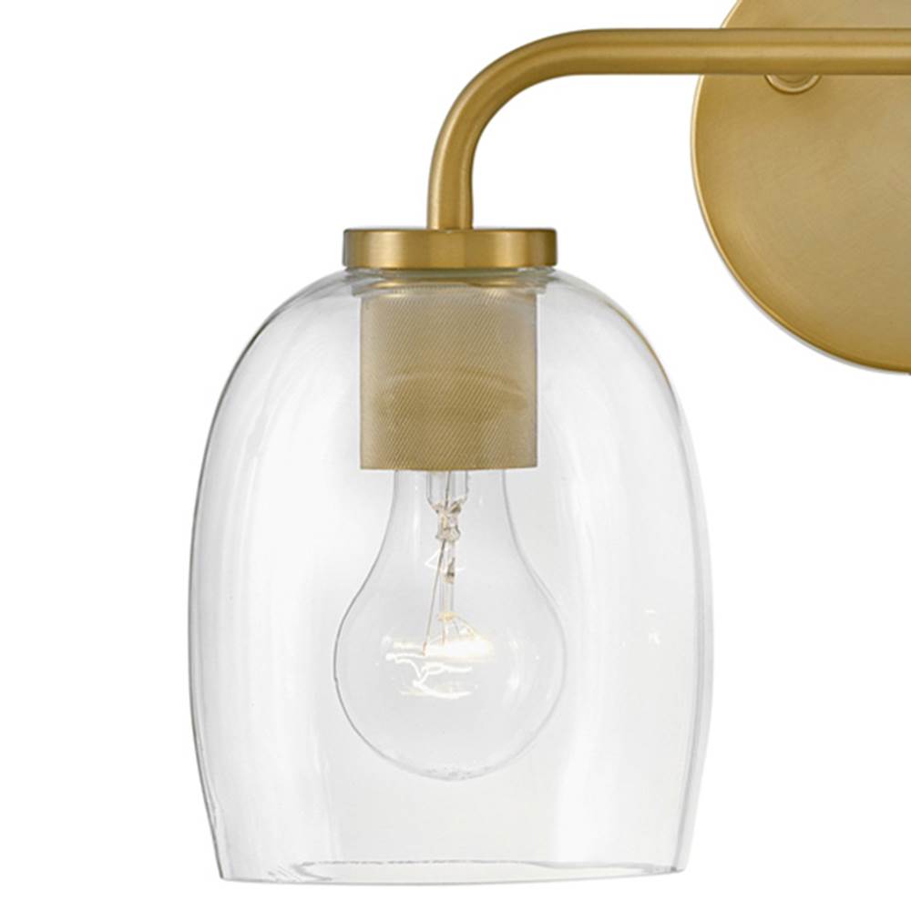 Lark 85012LCB Lacquered Brass Two Light Vanity Image 4