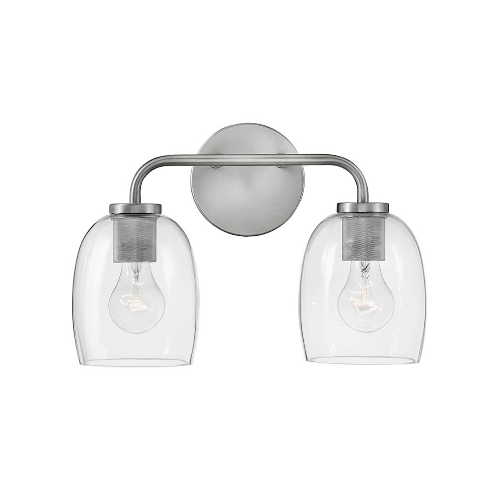 Lark 85012AN Antique Nickel Two Light Vanity Image 1