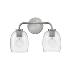 Lark 85012AN Antique Nickel Two Light Vanity Image 1