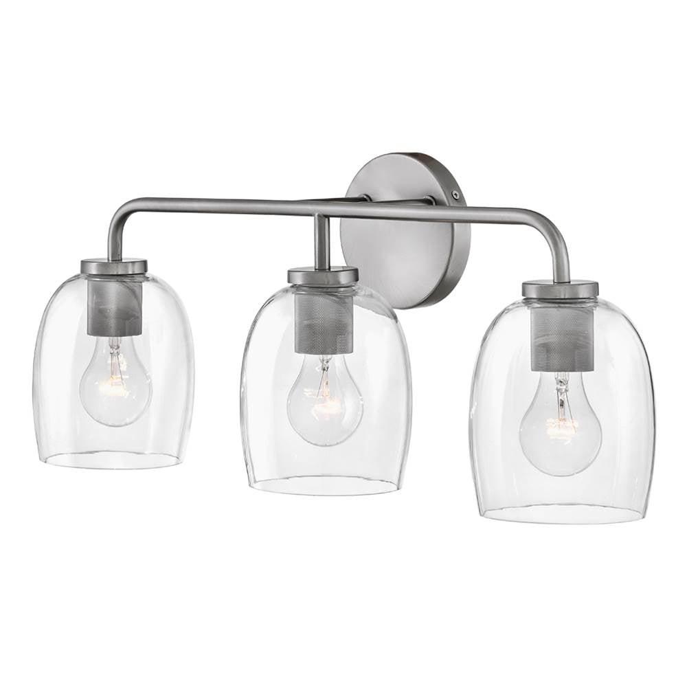 Lark 85013AN Antique Nickel Three Light Vanity Image 7
