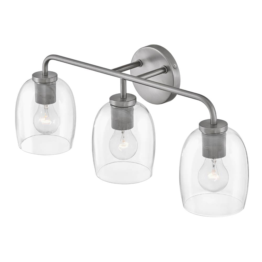 Lark 85013AN Antique Nickel Three Light Vanity Image 6