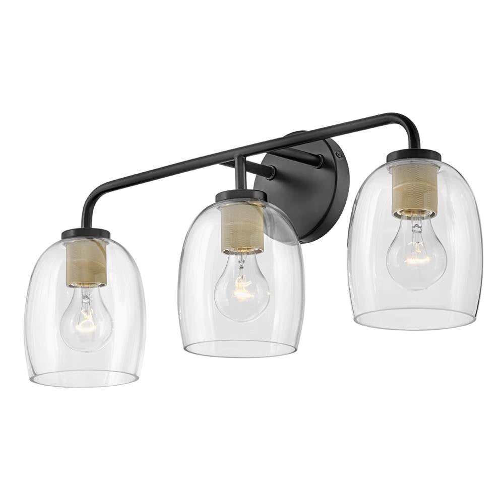 Lark 85013BK Black Three Light Vanity Image 8