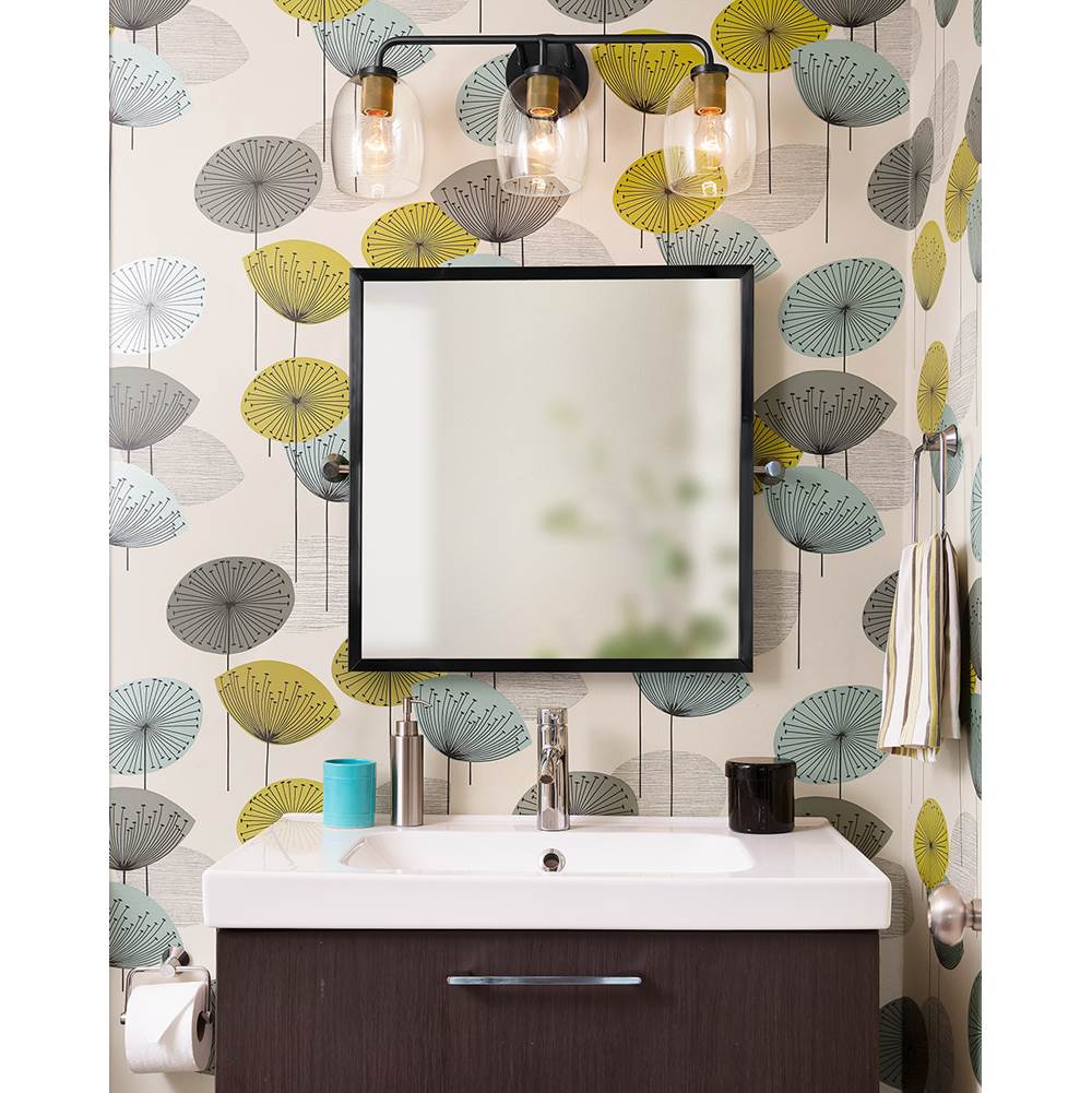 Lark 85013BK Black Three Light Vanity Image 3