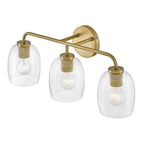 Lark 85013LCB Lacquered Brass Three Light Vanity Image 6