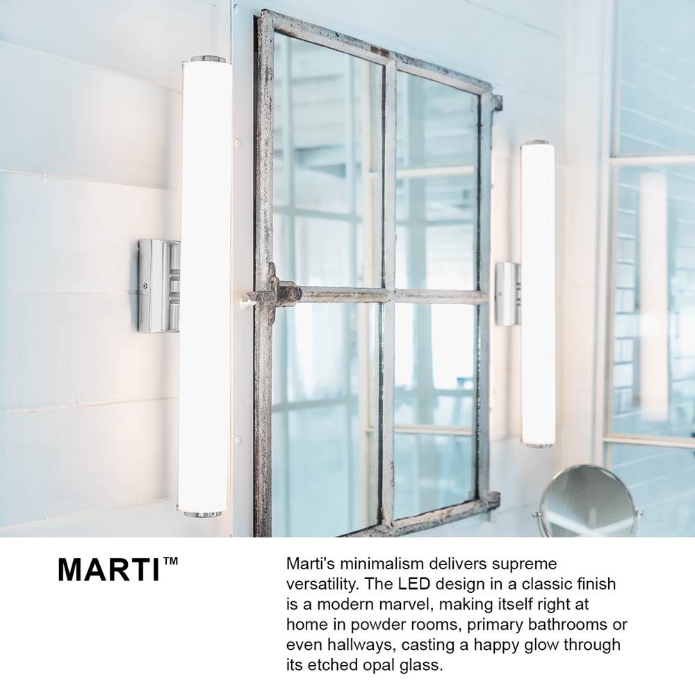 Lark 85242CM Chrome Medium Led Vanity Image 2