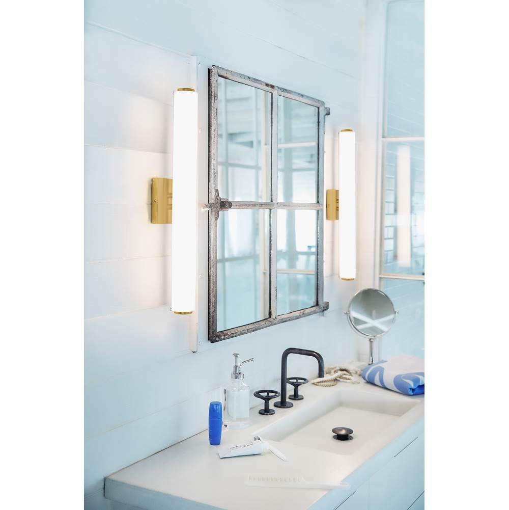 Lark 85242LCB Lacquered Brass Medium Led Vanity Image 9