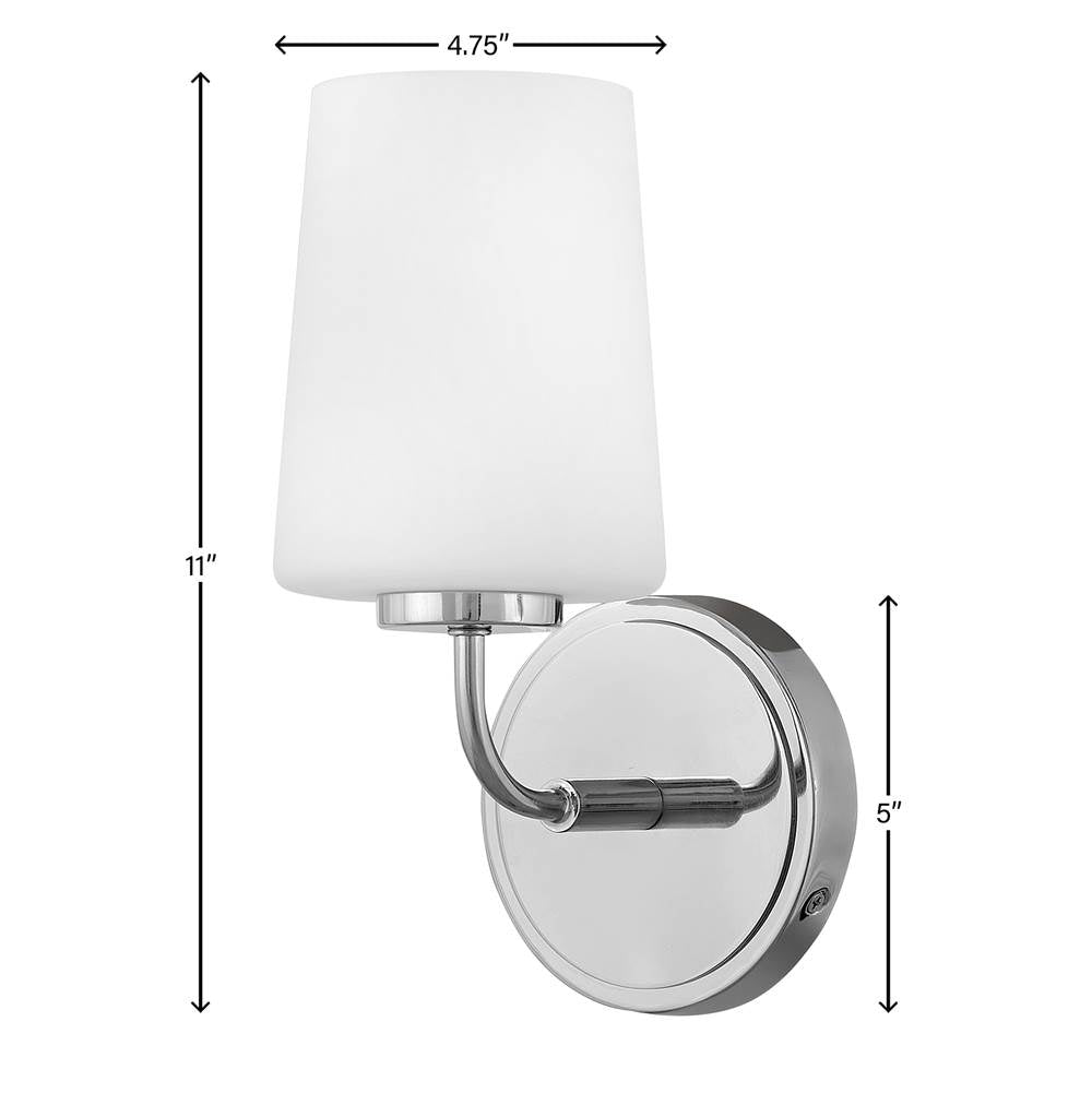 Lark 853450CM Chrome Single Light Vanity Image 2