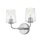 Lark 853452CM-CL Chrome Small Two Light Vanity Image 4
