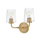 Lark 853452HB-CL Heritage Brass Small Two Light Vanity Image 4