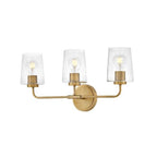 Lark 853453HB-CL Heritage Brass Medium Three Light Vanity Image 4