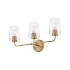 Lark 853453HB-CL Heritage Brass Medium Three Light Vanity Image 3