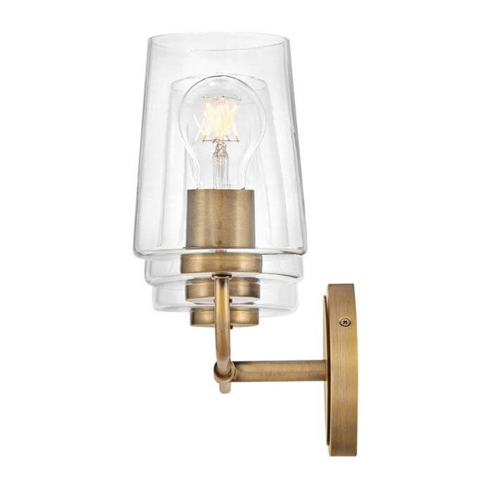 Lark 853453HB-CL Heritage Brass Medium Three Light Vanity Image 2