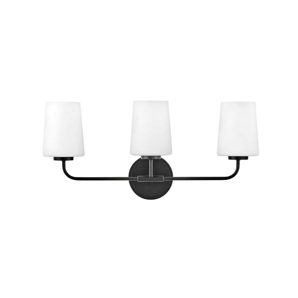 Lark 853453BK Black Three Light Vanity Image 1