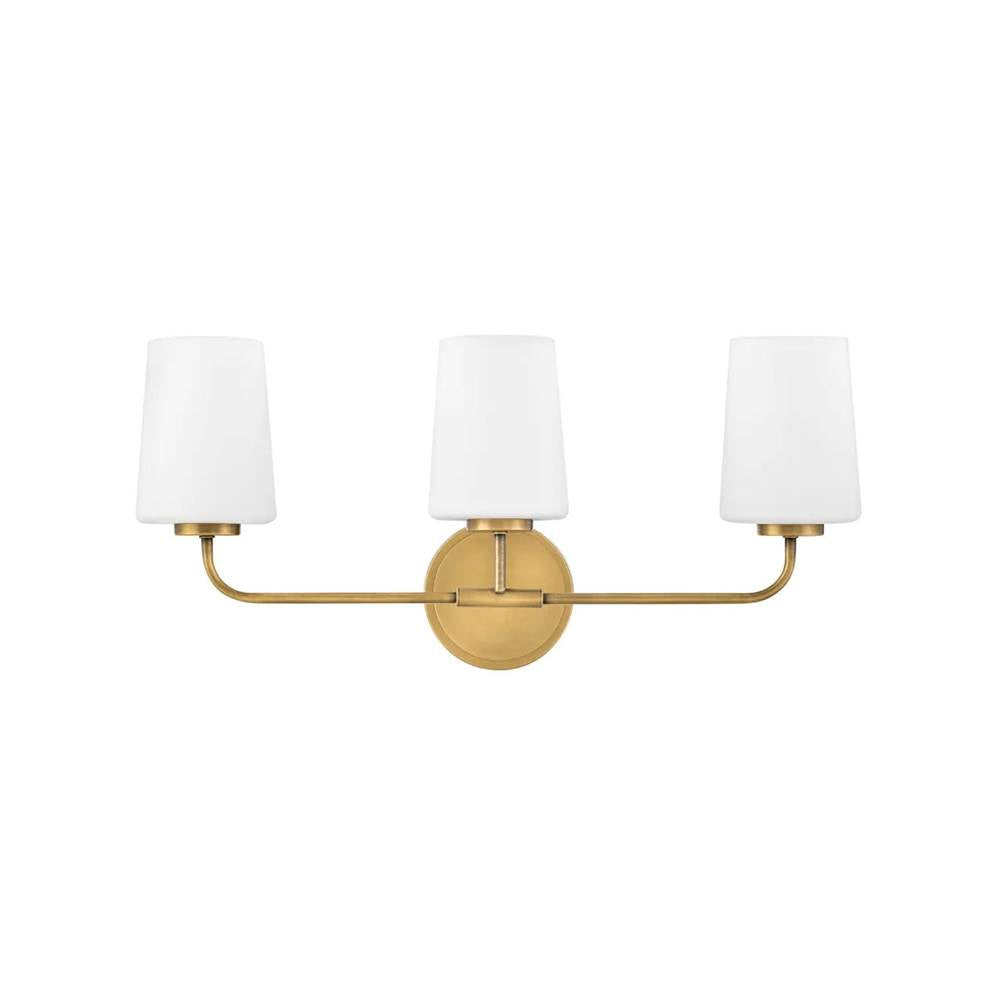 Lark 853453HB Heritage Brass Three Light Vanity Image 1