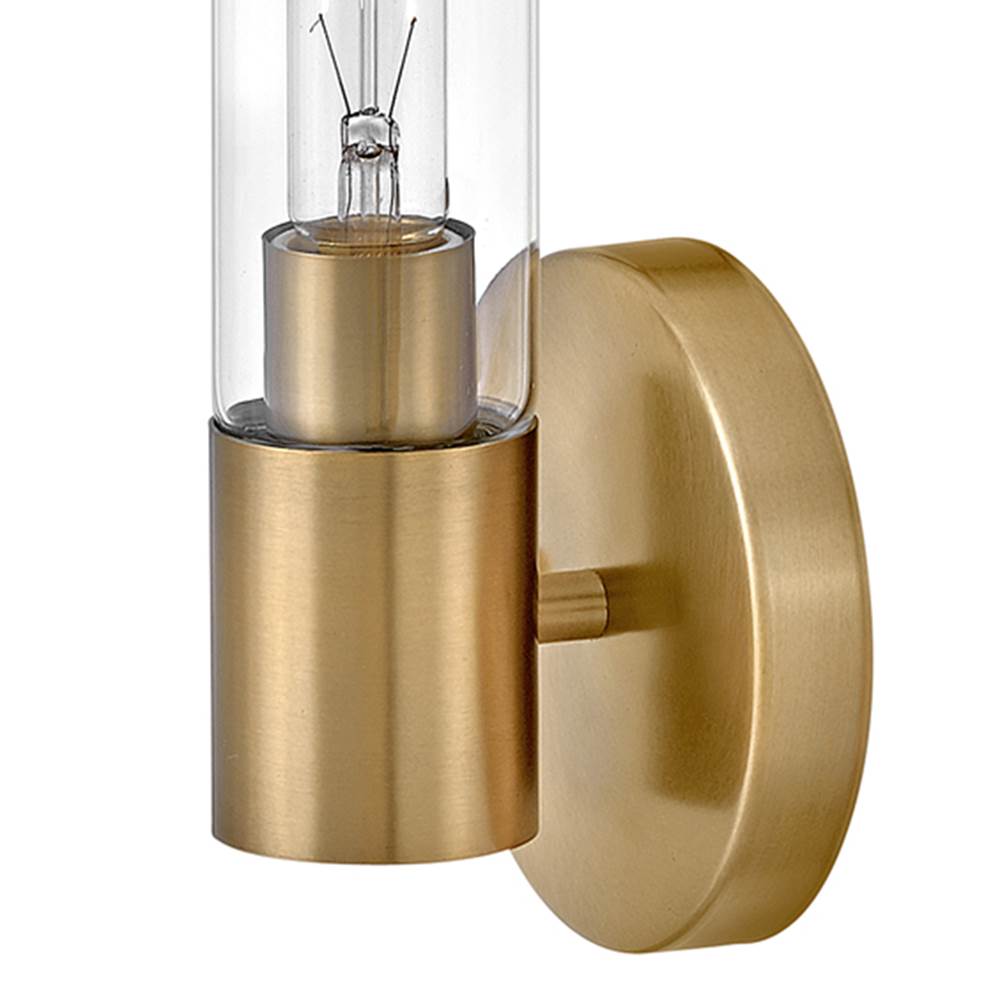 Lark 85400LCB Lacquered Brass Single Light Vanity Image 6