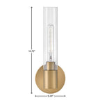 Lark 85400LCB Lacquered Brass Single Light Vanity Image 3