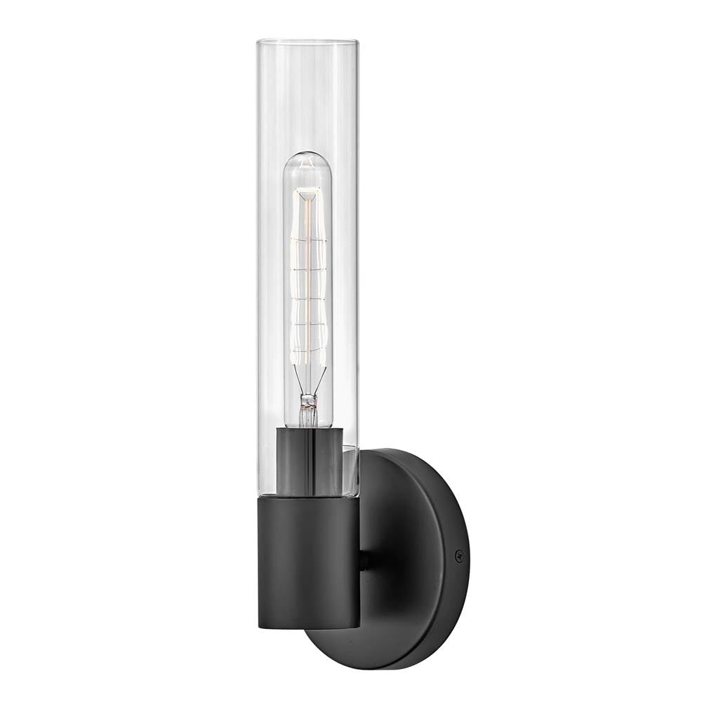 Lark 85400BK Black Single Light Vanity Image 1