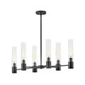 Lark 85406BK Black Small Linear Chandelier Image 1