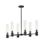 Lark 85406BK Black Small Linear Chandelier Image 1