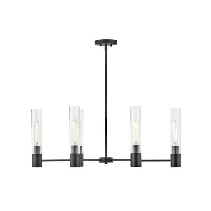 Lark 85406BK Black Small Linear Chandelier Image 3