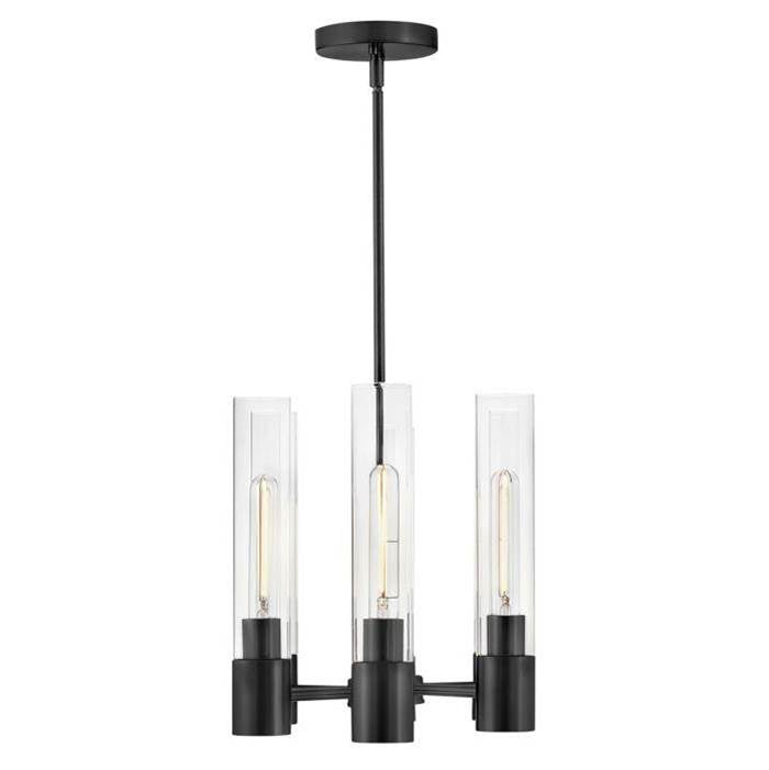 Lark 85406BK Black Small Linear Chandelier Image 2