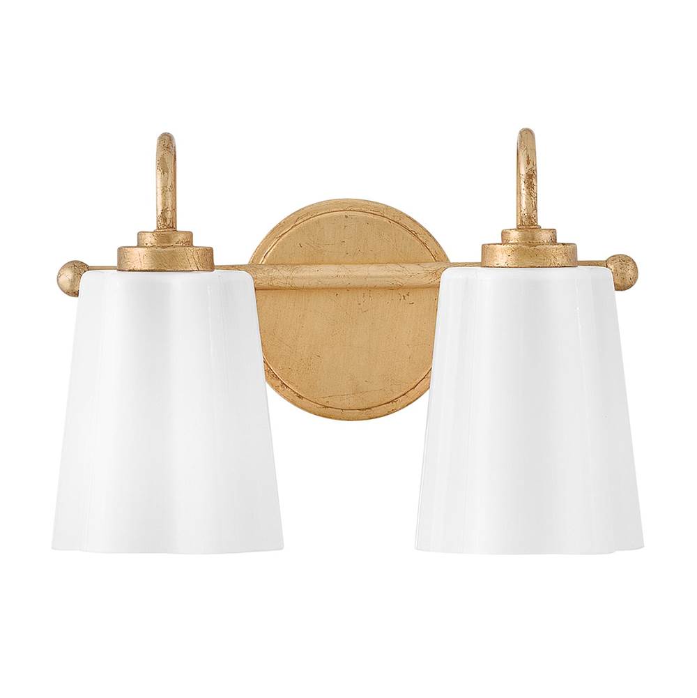 Lark Honey Small Two Light Vanity