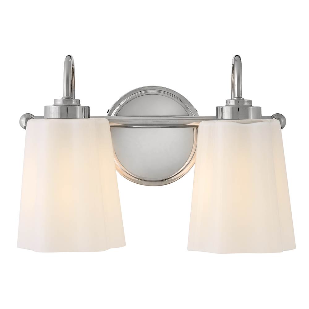 Lark 85412PN Polished Nickel Small Two Light Vanity Image 1