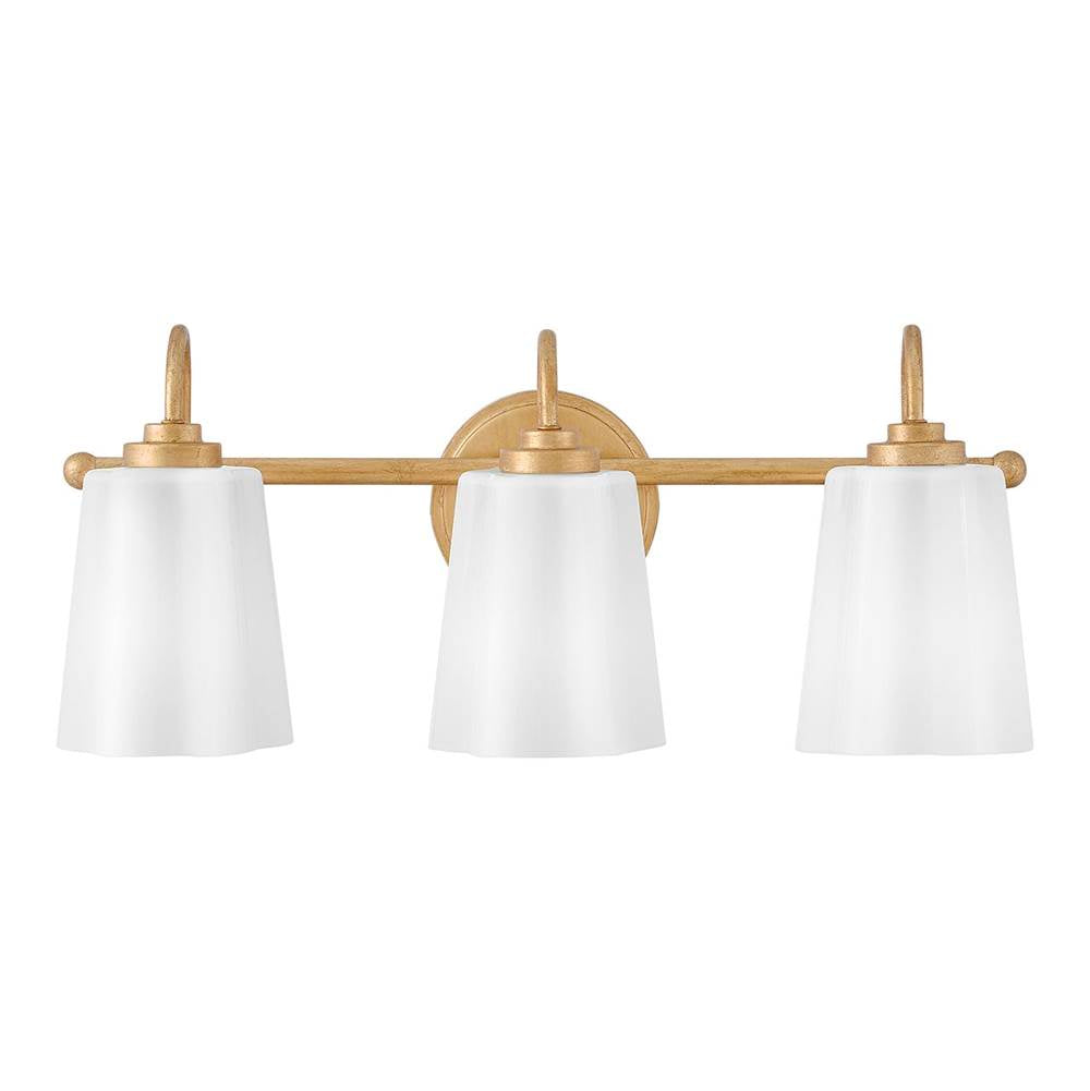Lark Honey Medium Three Light Vanity