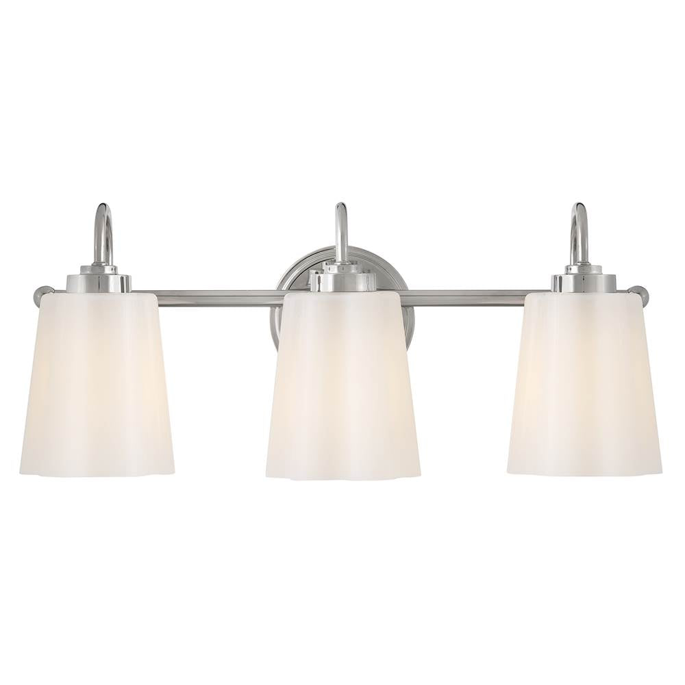 Lark 85413PN Polished Nickel Medium Three Light Vanity Image 1