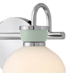 Lark 85592CM-SF Chrome Small Two Light Vanity Image 5