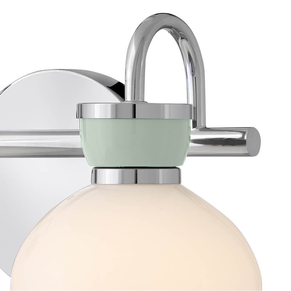 Lark 85592CM-SF Chrome Small Two Light Vanity Image 5