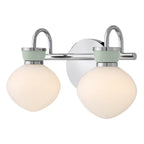 Lark 85592CM-SF Chrome Small Two Light Vanity Image 3