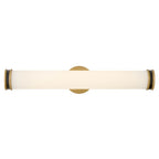 Lark 85652LCB-BK Lacquered Brass Medium Led Vanity Image 1