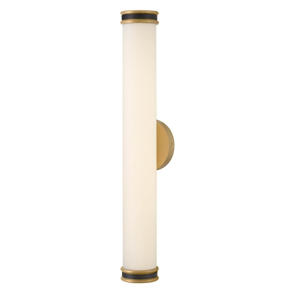 Lark 85652LCB-BK Lacquered Brass Medium Led Vanity Image 6
