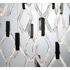 Lib&Co Catania, 13 Light Round Led Chandelier, Chrome