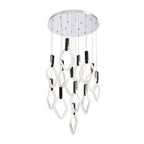 Lib&Co 10103-01 Chrome Catania, 13 Light Round Led Chandelier, Chrome Image 1